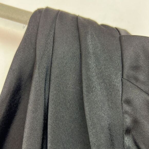Astr the label black satin one shoulder blouse size medium NWT - Picture 11 of 14